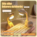 Uppladdningsbar, infällbar och böjbar giraffkreativ LED-ögonskyddsnattlampa