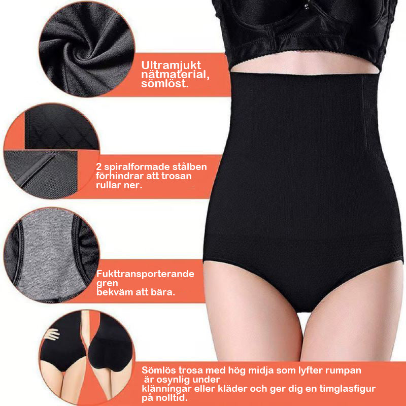 Hög midja, shapewear-trosor för magkontroll