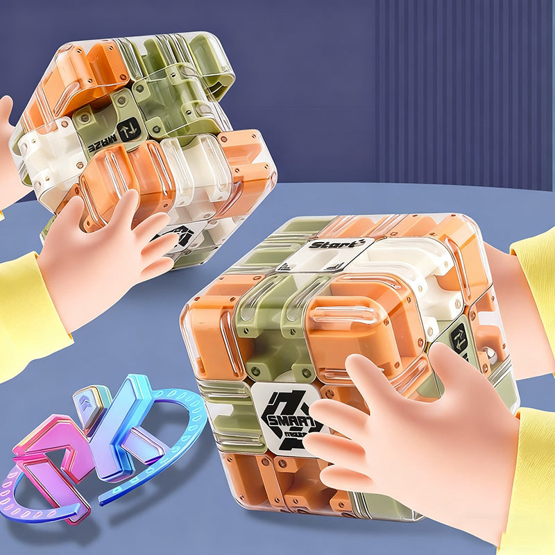 Stor 3D-labyrintpusselkub hjärngympa leksak