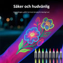 Neon UV-fluorescerande tillfällig sminkpenna