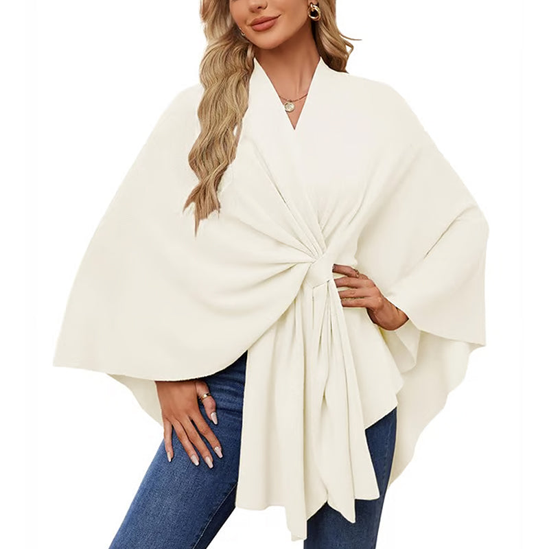 🔥Elegant sjal med mjuk öppen poncho framtill