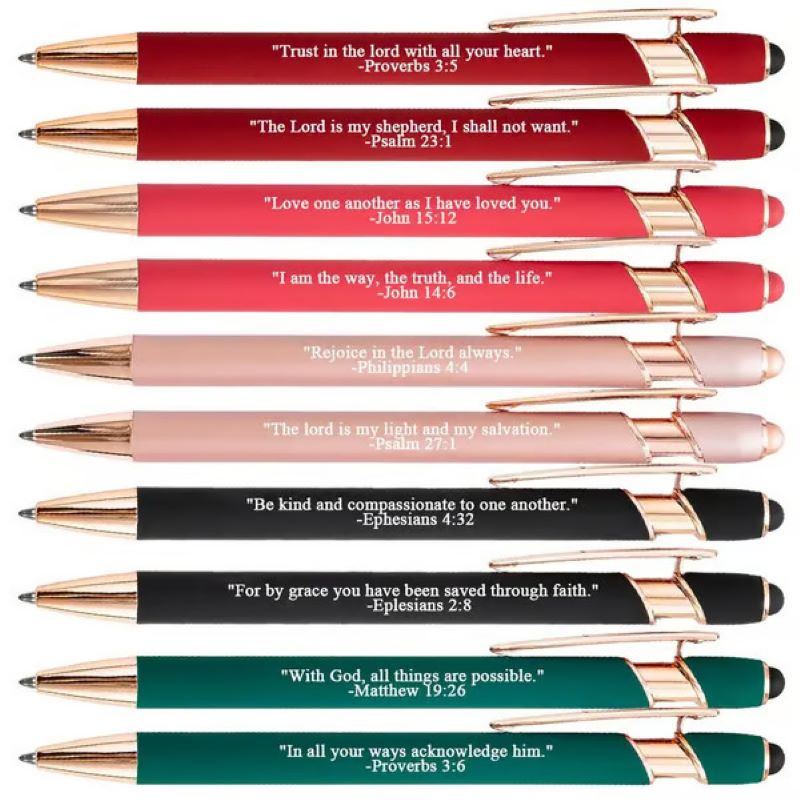 ❤️🙌Hitta daglig styrka: Premium komfortbibelverspennor – 10 st (presentset)