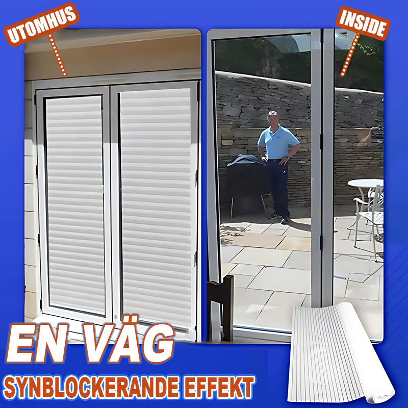 Envägs faux blind sekretessfönsterskydd