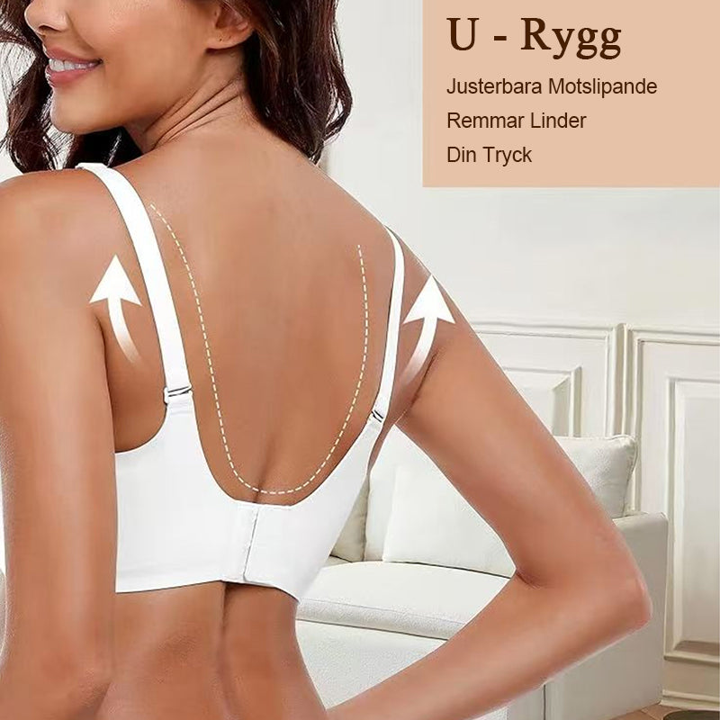 ✨ Djup V-ringning Push-up BH ✨ | Utan bygel & sömmar för osynlig komfort