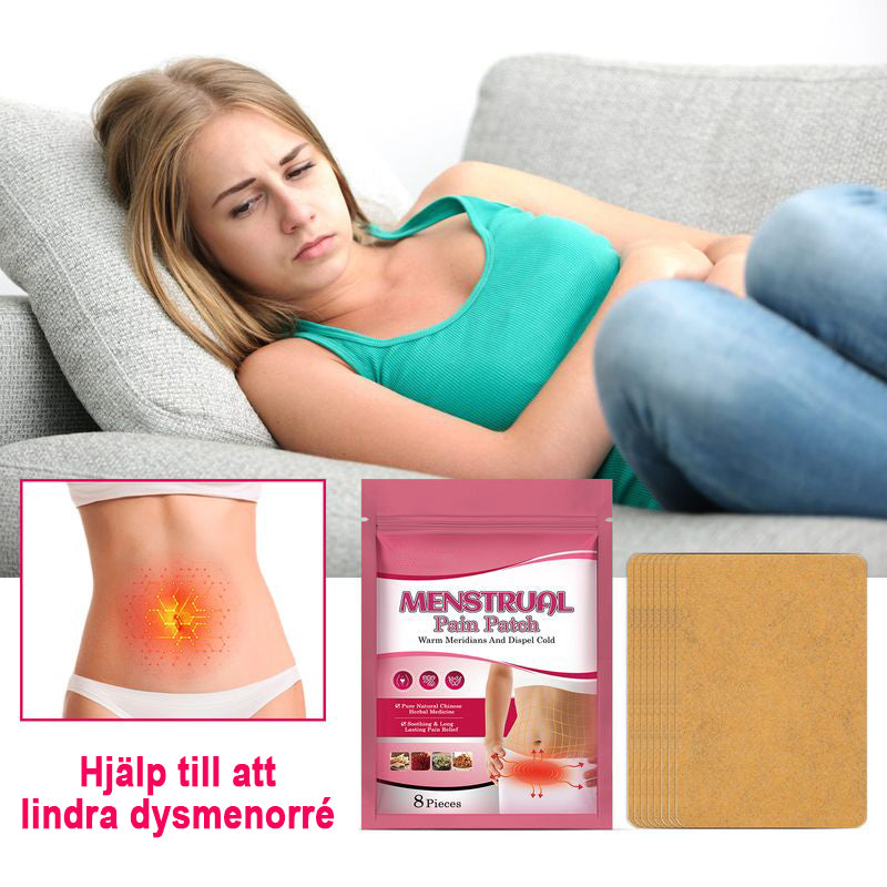 Plåster för att lindra kramper relaterade till mensvärk, 8 stycken