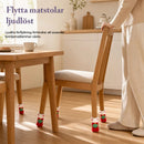 Stickade Julöverdrag För Stols- Eller Bordsben, Med Filtskydd – Set Om 4