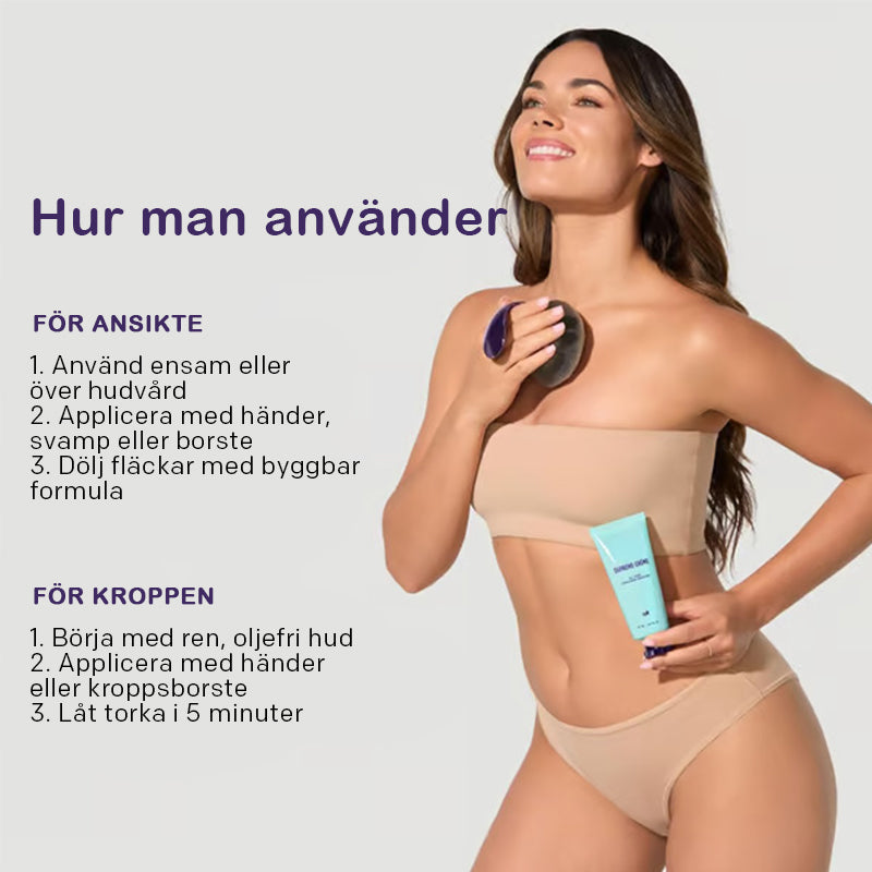 Allt-i-ett-kräm: fuktkräm, concealer och concealer 💧✨Lätt och vattentät