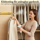 Skjutbar klädstång för garderob