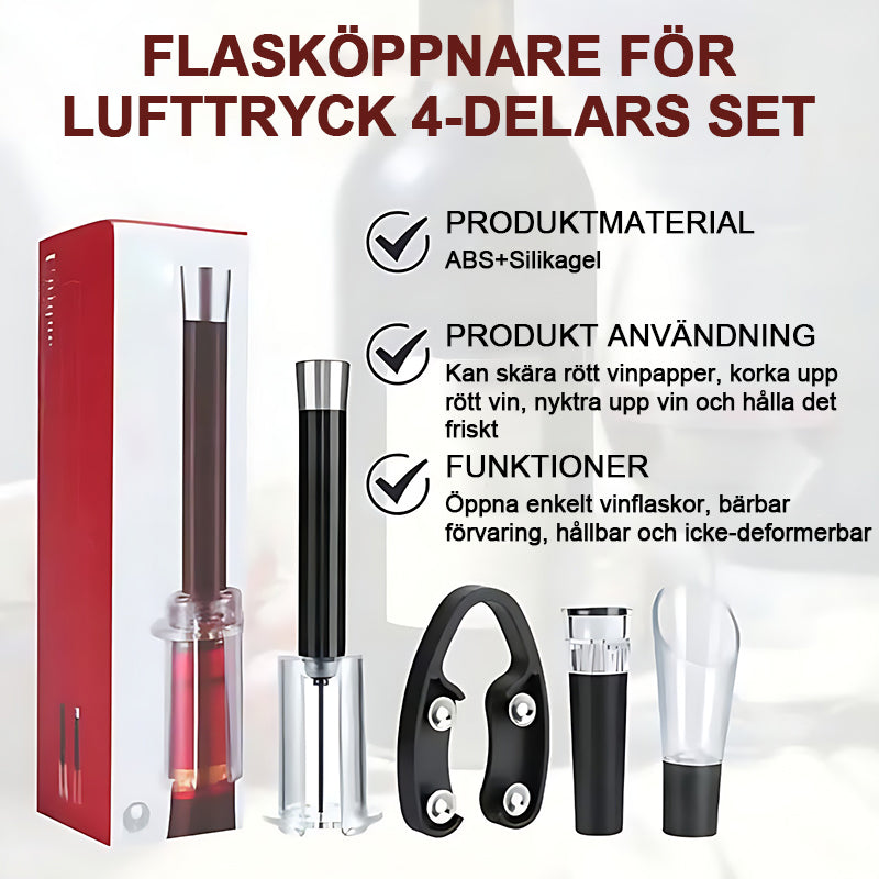 Air Pump Flasköppnare Vinflasköppnare Set