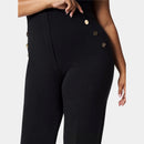 Dambyxor med vida ben, hög midja och vida ben