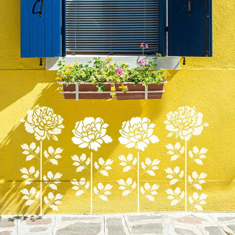 💐Trädgårdsstaket Stora Blomsterschabloner🌻Gör-det-själv-dekoration