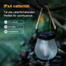 Solcellslampa för utomhusbruk med hamprep