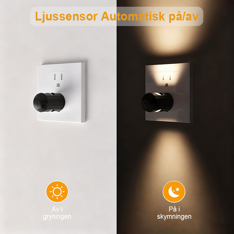 🏡💡 Smart LED-nattlampa med automatisk ljusstyrkekontroll ✨