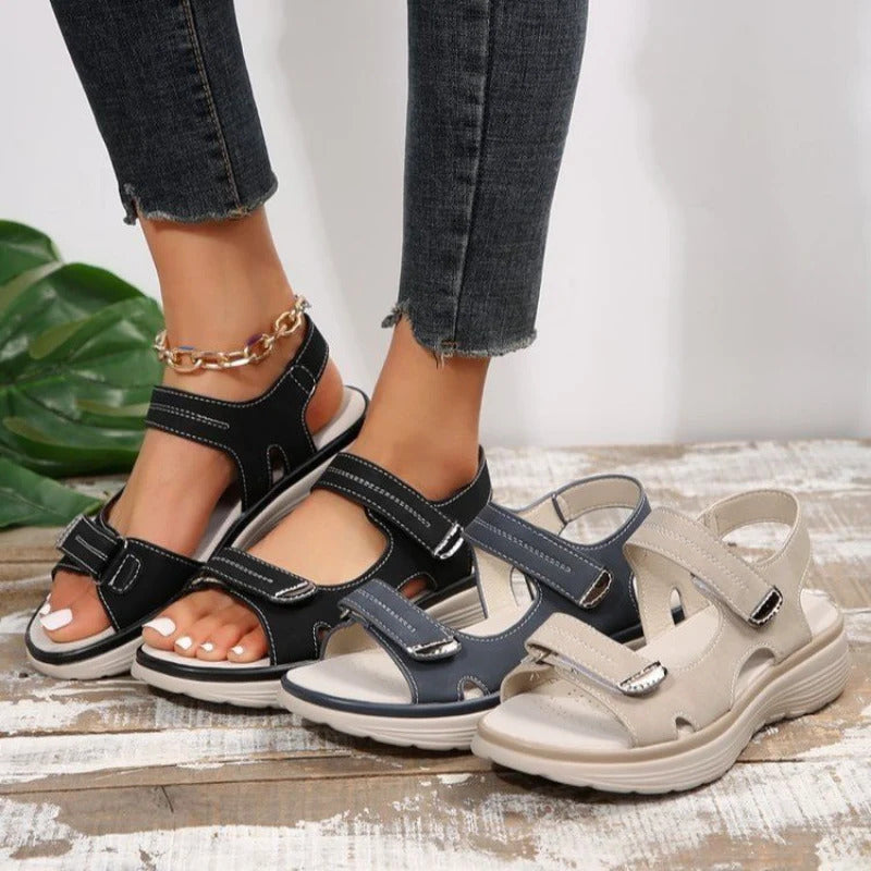 Damkil sandaler med kardborreband