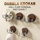 Multifunktionell sugkoppskrok i träfiber