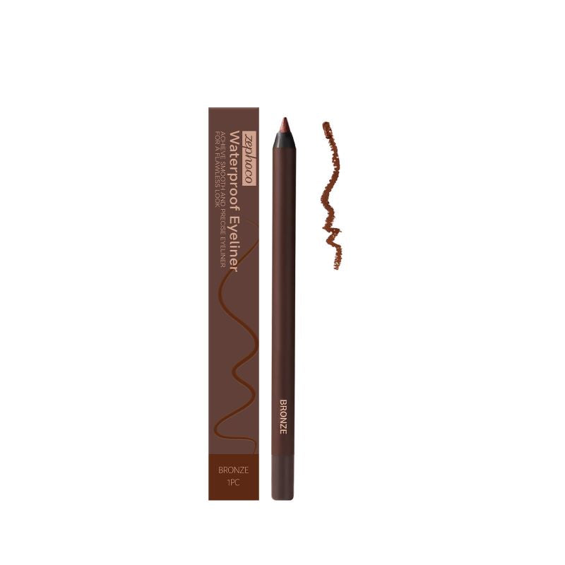 24 timmars vattentät eyeliner-duo, vässbar ögonpenna（2 st）