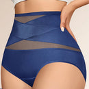 Plus size-trosor med hög midja och korsade former