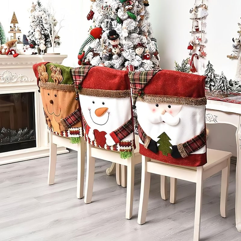 💥Söt jultema-stolsöverdrag🎄