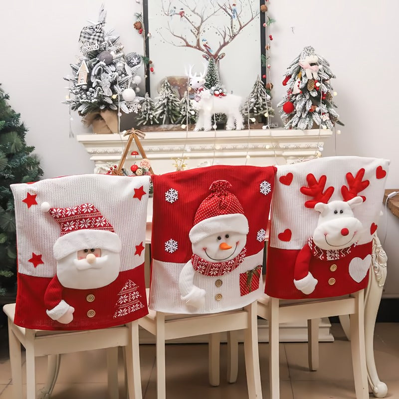 💥Söt jultema-stolsöverdrag🎄
