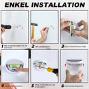 Vägglampor utomhus – energieffektiva trädgårdslampor (förpackning om 2)