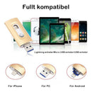 ⚡3-i-1-minne, bärbart höghastighets-USB 3.0-minne, OTG-minne med gratis typ-C-adapter för Android-telefoner/PC och fler enheter