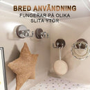 Multifunktionell sugkoppskrok i träfiber