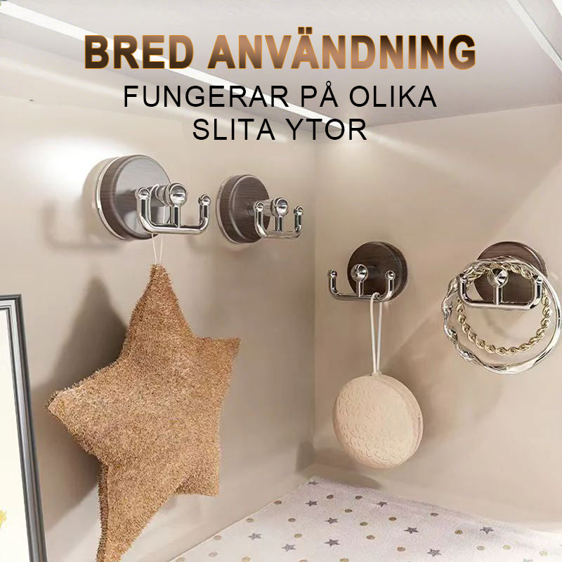 Multifunktionell sugkoppskrok i träfiber