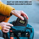 Kylt resefodral för insulin med temperaturdisplay