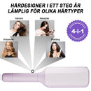 Självrengörande infällbar antistatisk massagekam