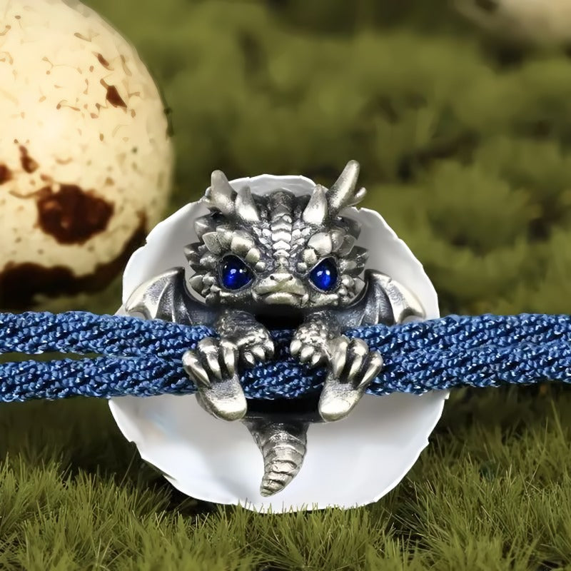 🐲🎁Söt Silver Dragon Armband