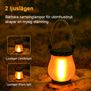 Solcellslampa för utomhusbruk med hamprep