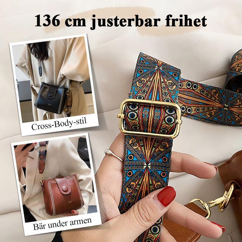 👜Vintage modeväska med justerbar bred axelrem