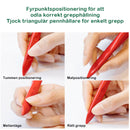 Triangel Jumbo Bivaxkritor för småbarn