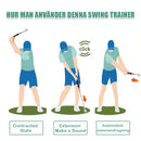 Teleskopisk klubba, infällbar golfsvingträningshjälpmedel