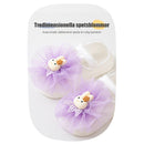 Babykammad bomull Svettabsorberande anti-slip båtstrumpor (2 par)