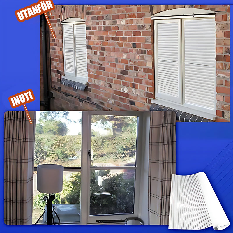 Envägs faux blind sekretessfönsterskydd