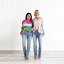 👖Jeans med hög stretch och magkontroll