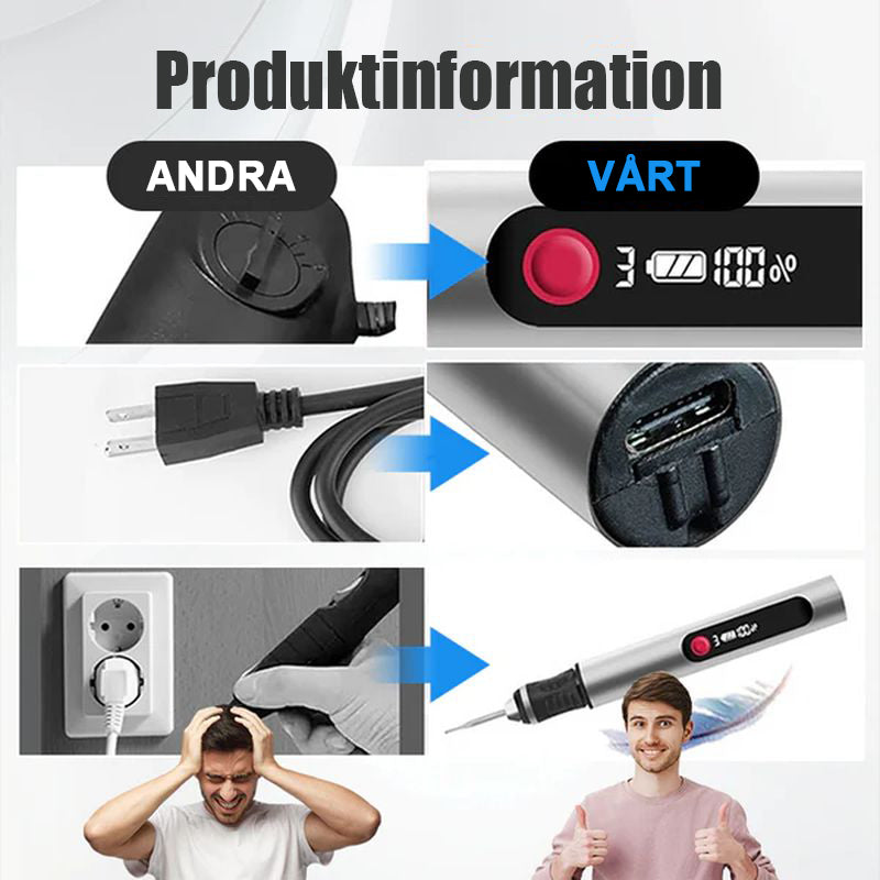 32 PCS Multifunktionell elektrisk gravyrpenna Ki