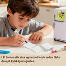 10-pack 5 x 5 cm genomskinliga akrylmagneter för gör-det-själv-kylskåp med självhäftande baksida