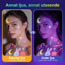 Neon UV-fluorescerande tillfällig sminkpenna