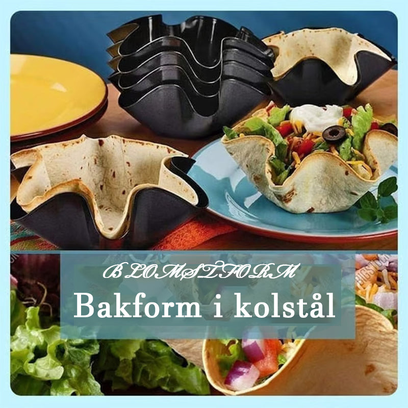 Kronbladsformad bakskål i kolstål💥
