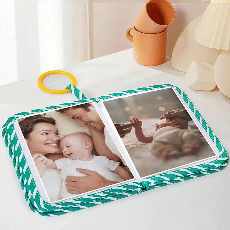 Min första baby fotobok med säker spegel