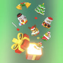 Julstil barns pedagogiska byggklossleksaker