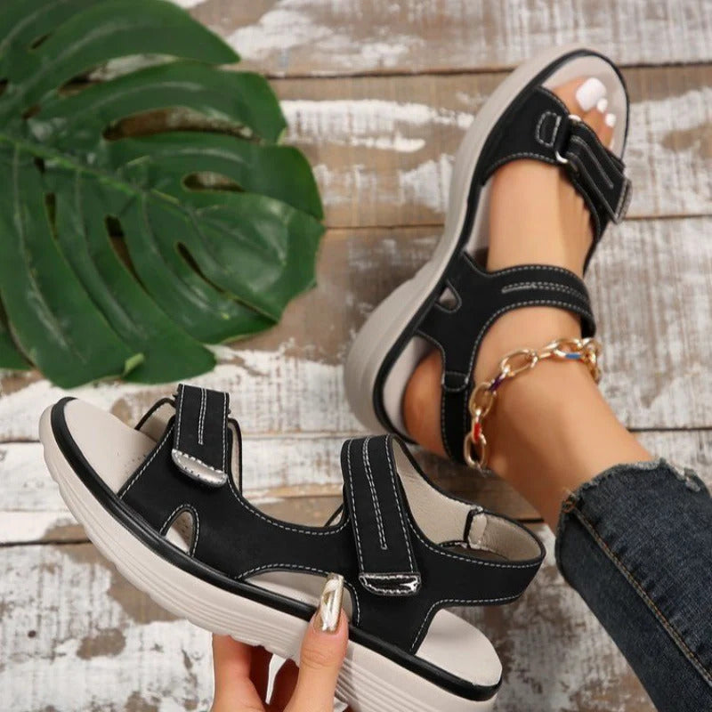 Damkil sandaler med kardborreband