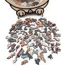 (💖Den perfekta presenten för kattälskare) 🔥🐈135-bitars träpussel med kattmotiv i Morandi-färger🐾