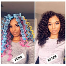 Ej uppvärmning hårspiral styling papiljotter - 12 st