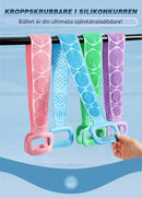 Silikon badbälte skrubbar borste