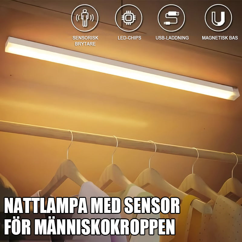 💡No-punch smart sensor magnetiskt uppladdningsbart LED-ljus