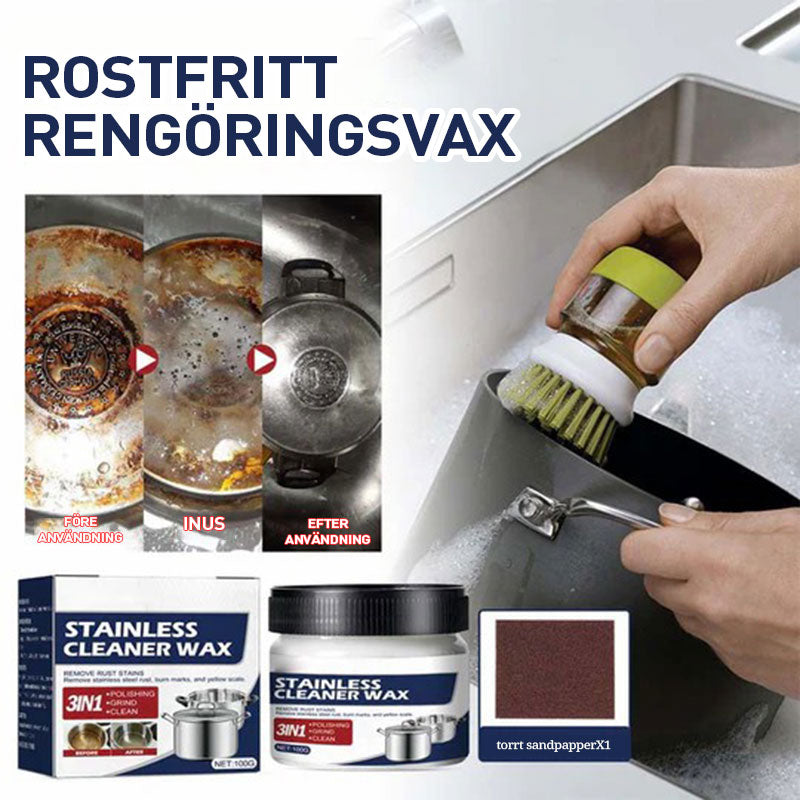 Magisk rengöringspasta för rostfritt stål