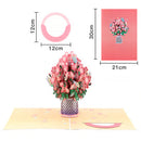 3D Pop-Up-kort Evigt blommande blomma